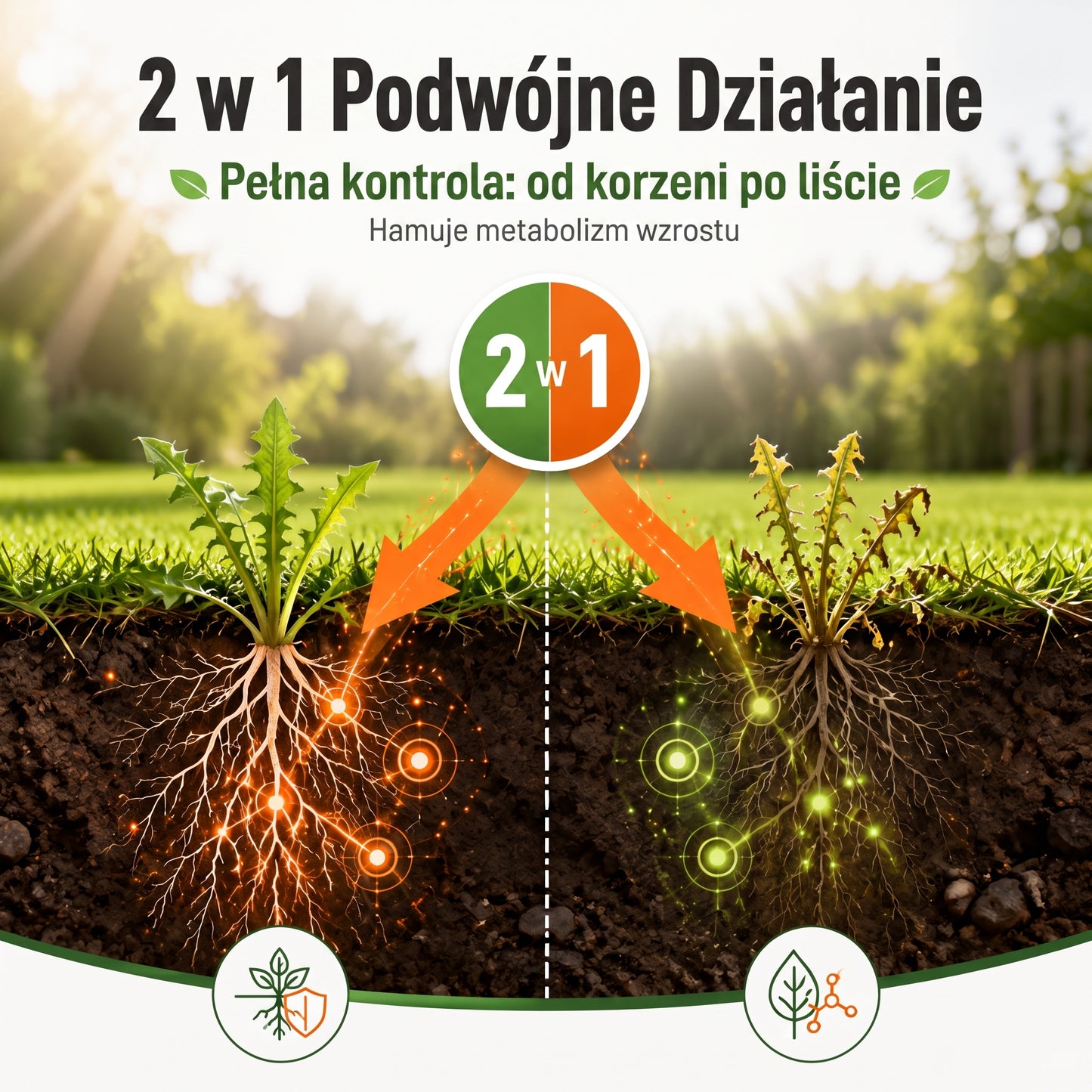 PKNEW® 🌿 Granulowany środek chwastobójczy 2 w 1 Max Power🍇 – widoczne efekty już po 6 godzinach; łatwy do rozpuszczenia w wodzie i przeznaczony do punktowego stosowania na fugach, ścieżkach, przy ogrodzeniach oraz na powierzchniach żwirowych.