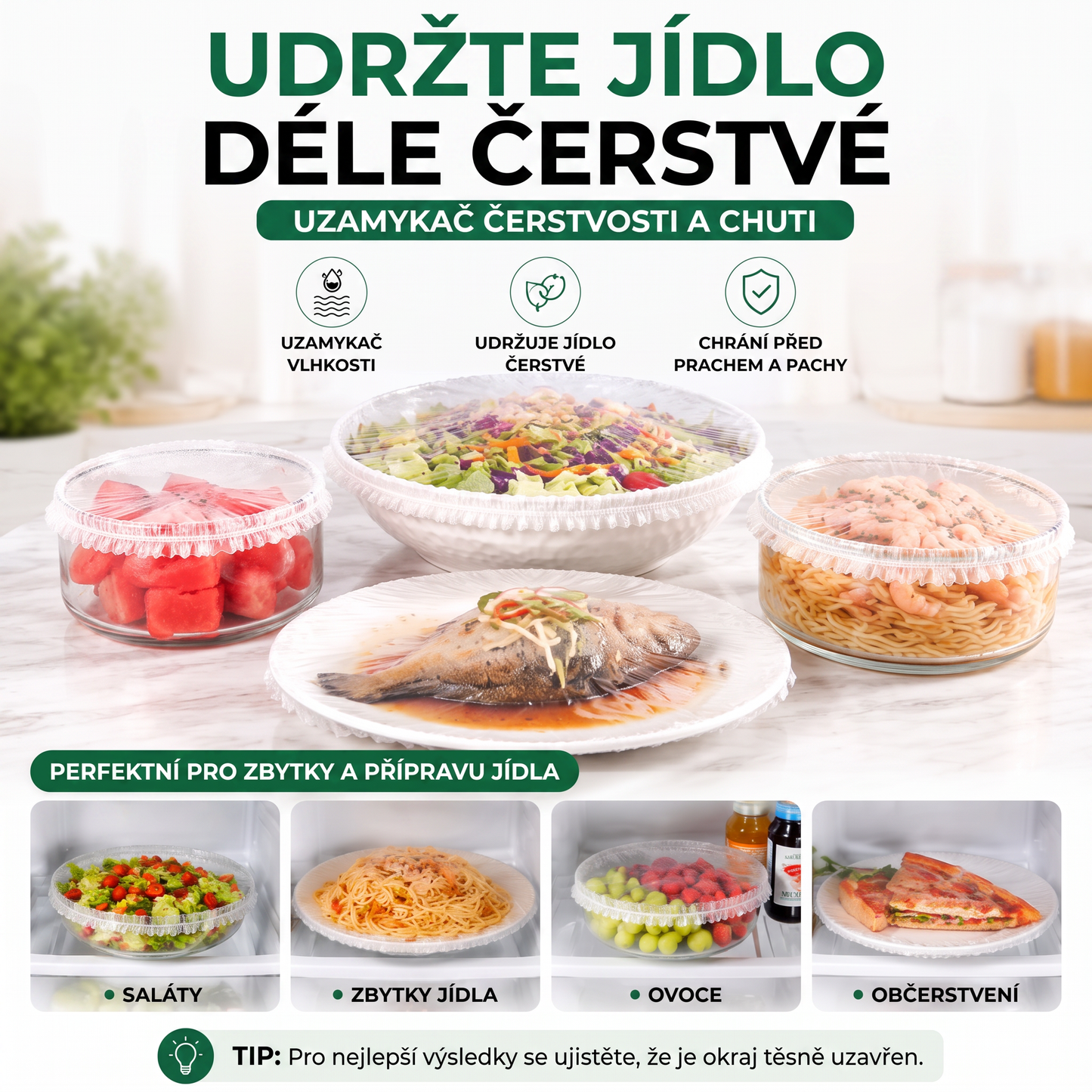 PKNEW®🍇 Elastic Food Covers for Bowls & Plates 🥗 – Stretchable Kitchen Covers for Leftovers, Fruits, Vegetables & Everyday Food Storage ✨