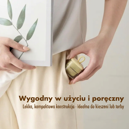 PKNEW® Mini rolka do ubrań, przyrząd do usuwania kłaczków i sierści wielokrotnego użytku, zmywalna rolka, przenośny produkt do usuwania sierści zwierząt – do ubrań, w podróży i do użytku domowego 🥼