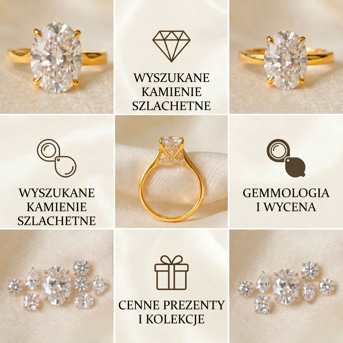 Pierścionek idealny na całe życie: Dwukolorowy pierścionek typu solitaire z brylantem o szlifie owalnym i oprawą z litego złota próby 14K – Wyprzedaż w ostatnim dniu: -90% 🔥