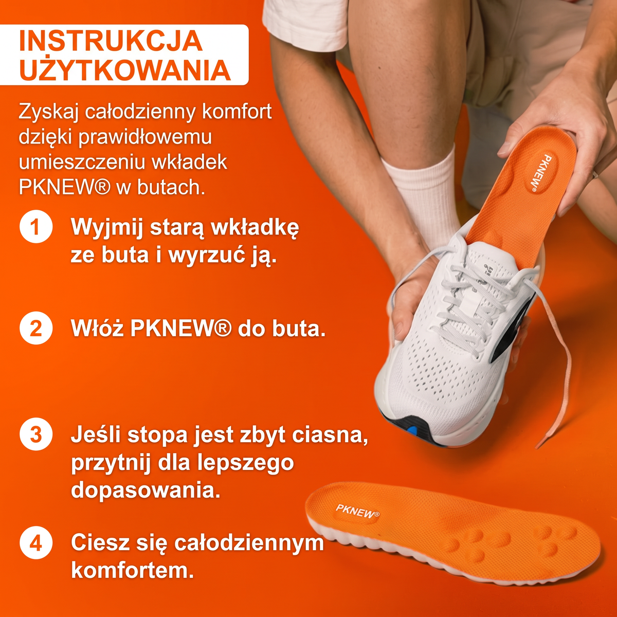 🦶 Wkładki masujące 🔥 Amortyzacja 5D, wysoka sprężystość, właściwości pochłaniające pot i zapobiegające powstawaniu nieprzyjemnych zapachów 👩‍⚕️ ergonomiczna konstrukcja