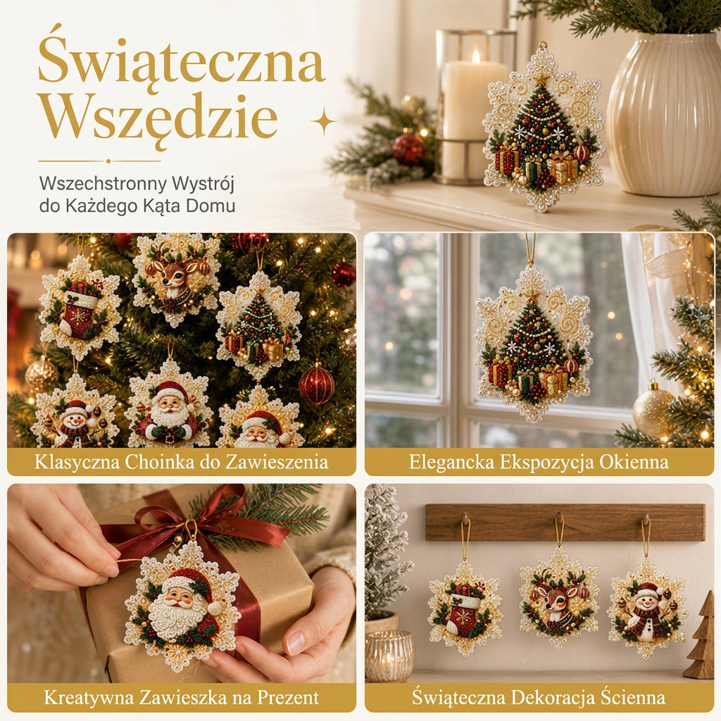 🎄 Ograniczona czasowo oferta 55% zniżki 🍇 Zestaw świątecznych ozdób do malowania DIY do zawieszenia 💎