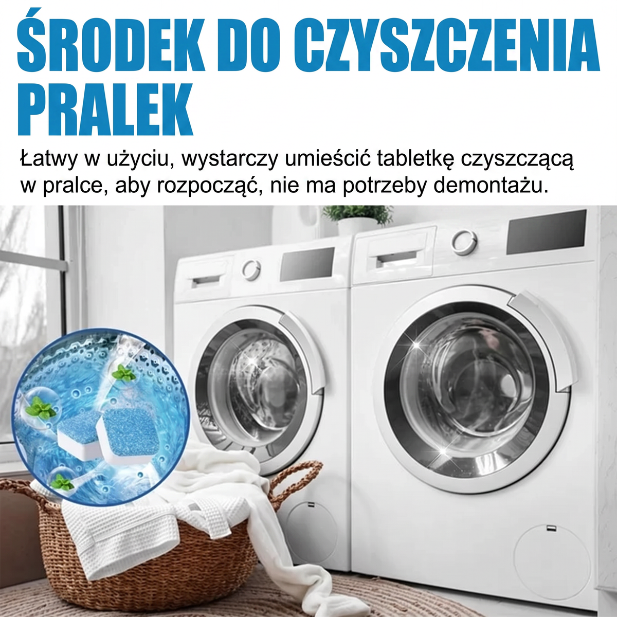 PKNEW®🫧Tabletki do czyszczenia pralki 🍇 – Pomagają skutecznie usuwać osady, pozostałości detergentów i nieprzyjemne zapachy bez konieczności skomplikowanego demontażu 💙