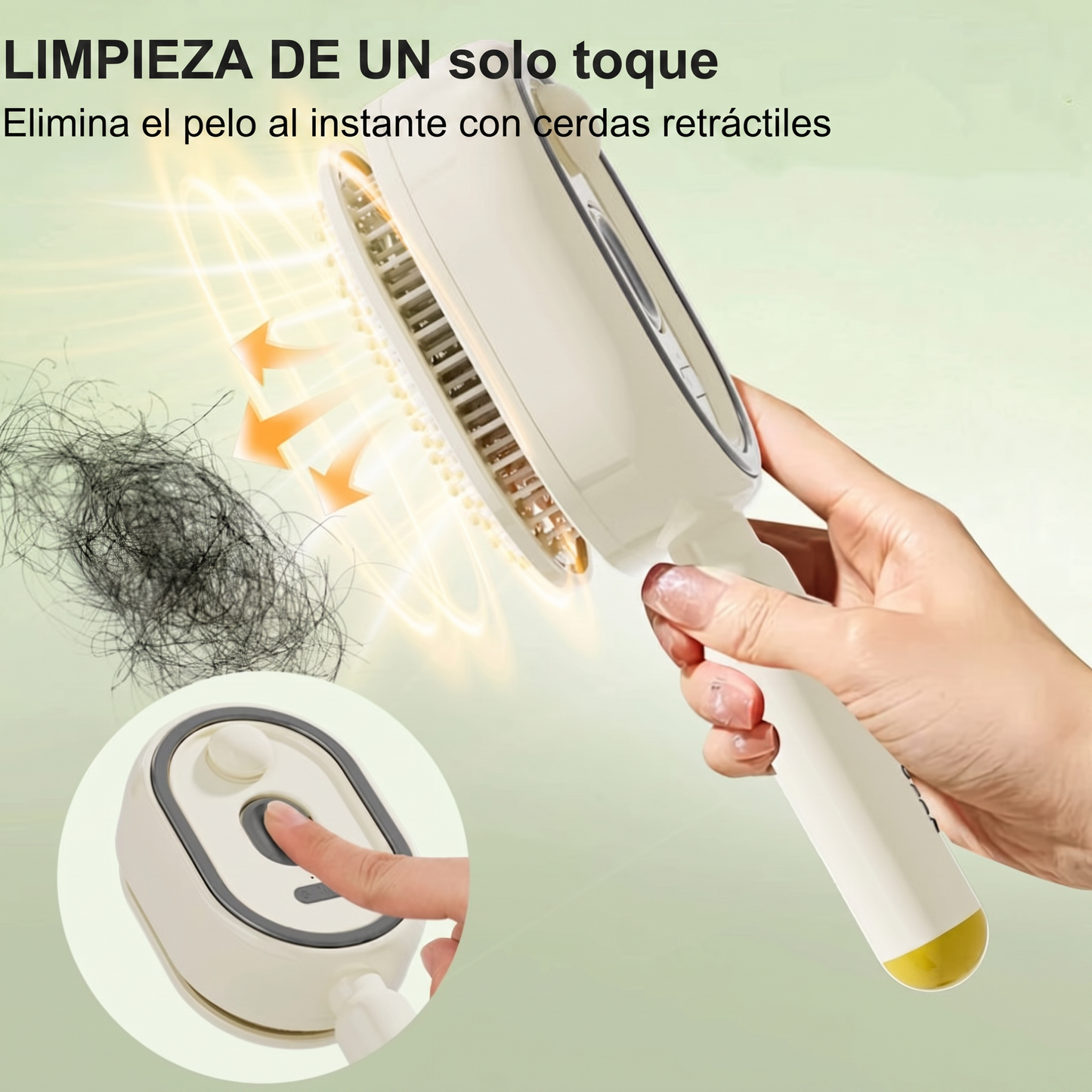 𝐃𝐞𝒗𝒂𝒓𝐞𝐨𝐧® 🍇 Cepillo Eléctrico 3 en 1 con Cojín de Aire,🥳 Masaje, Spray de Niebla, Función de Vapor Autolimpiante y para Aceites Esenciales, Cepillo Recargable para Masaje Capilar