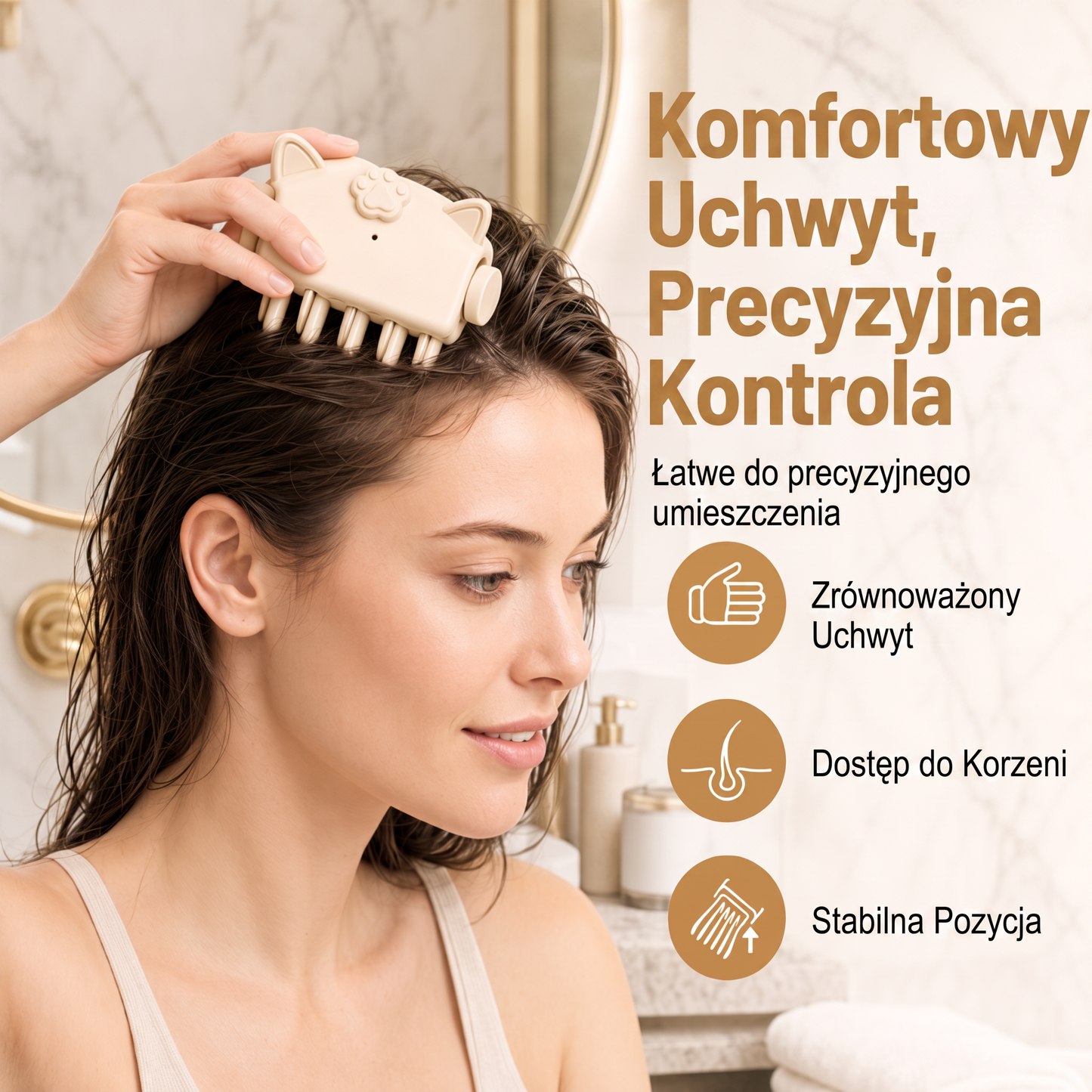 🎉 Ponad 48 000 sprzedanych sztuk 🍇 Bezprzewodowe, podgrzewane urządzenie do stylizacji, unoszące włosy u nasady – przenośne narzędzie idealne do cienkich i słabych włosów.