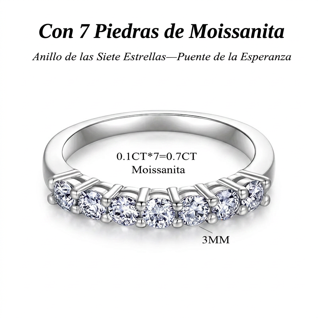 🔥 90% DE DESCUENTO: Juego de anillos apilables con 💎moissanita impecable de 1.5 quilates, color D, corte preciso Corazones y Flechas, apto para viajes, en plata 925 chapada en oro de 14K
