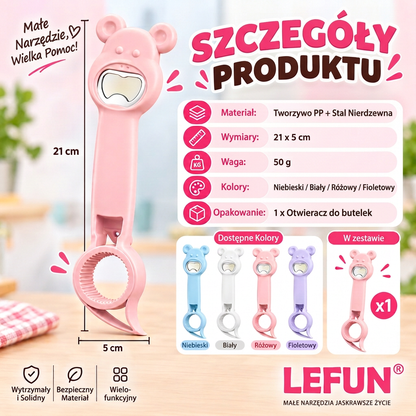 LEFUN® 🍇 Otwieracz 4 w 1 – Otwórz każdą pokrywkę bez zbędnego wysiłku.