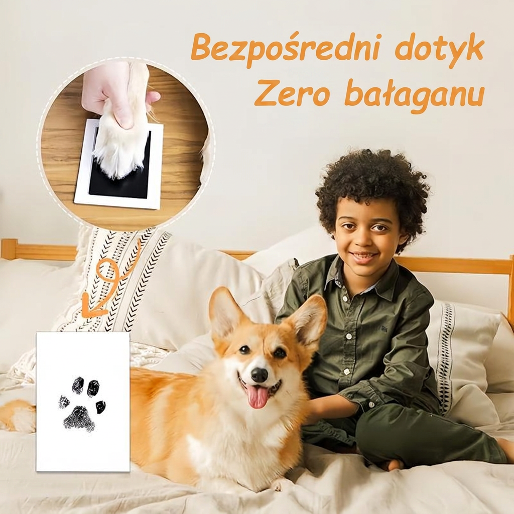 💜Abyś zawsze mógł trzymać je za łapki – Zestaw do odcisku łapy 🐾 Pamiątka upamiętniająca pupila