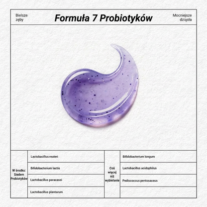 PKNEW® 7-Pro🍈 Fioletowa pasta do wybielania zębów z 7 probiotykami🦷 – Zaawansowana formuła neutralizująca odcień zębów, zapewniająca jaśniejszy uśmiech i codzienną higienę jamy ustnej ✨