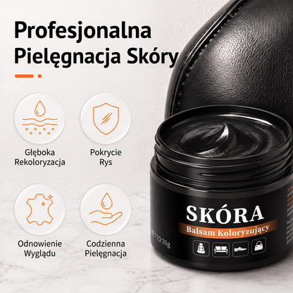 PKNEW®🎨 Intenzív Bőr Színhelyreállító Balzsam✨ – Felfrissíti a kifakult megjelenést, egységesíti a színt és segít elfedni a cipők, ülések, kézitáskák és autósülések karcolásait 💕