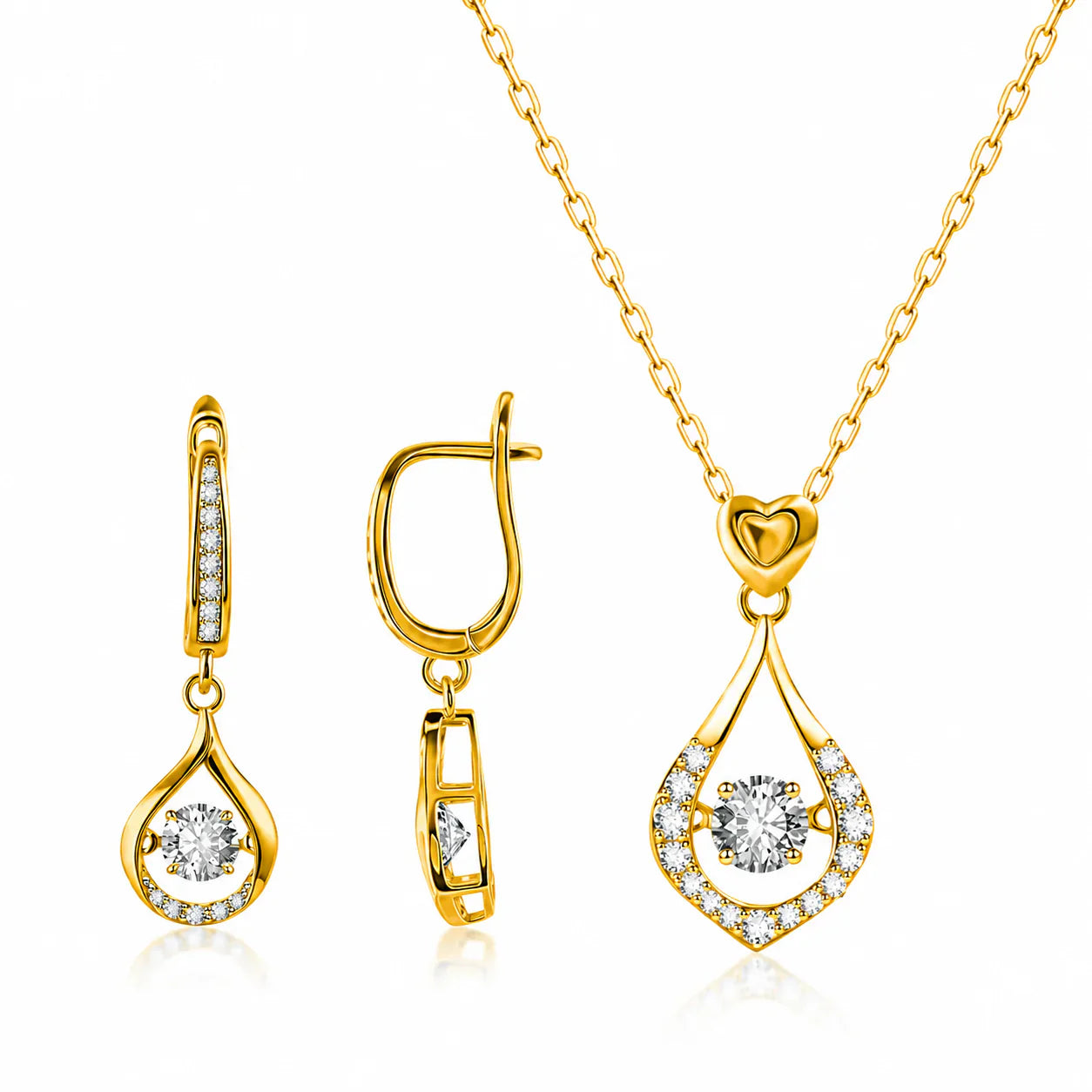 Gold Set: Earrings + Necklace