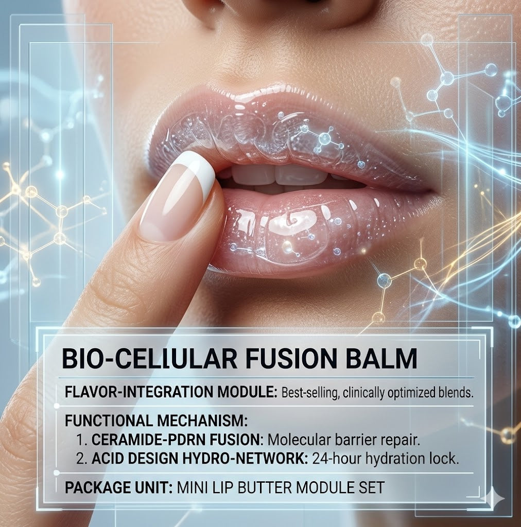 Mini Lip Butter Balm Set | 4-Piece Hydrating & Nourishing Lip Gloss Kit | Tinted Lip Treatment for Dry Lips