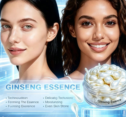 Moisturizing Ginseng Essence Capsules - 30 Daily Skincare Pods for Brightening & Deep Hydration
