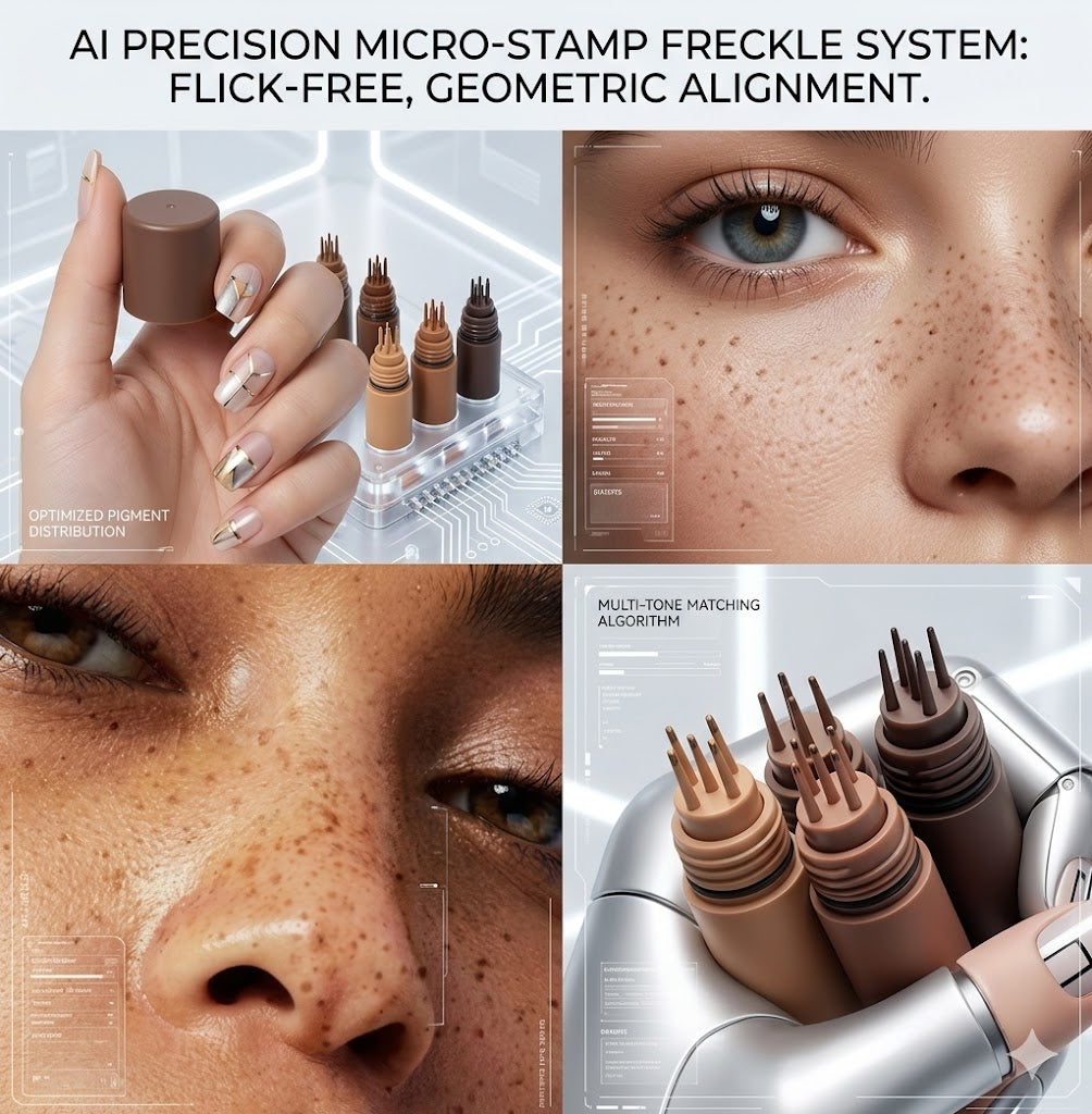 Natural Faux Freckle Stamp Pen | 5-Dot Precision Tip for an Instant Sunkissed Look | Waterproof & Long-Lasting