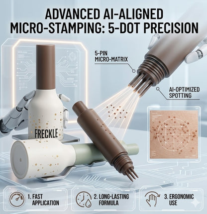 Natural Faux Freckle Stamp Pen | 5-Dot Precision Tip for an Instant Sunkissed Look | Waterproof & Long-Lasting