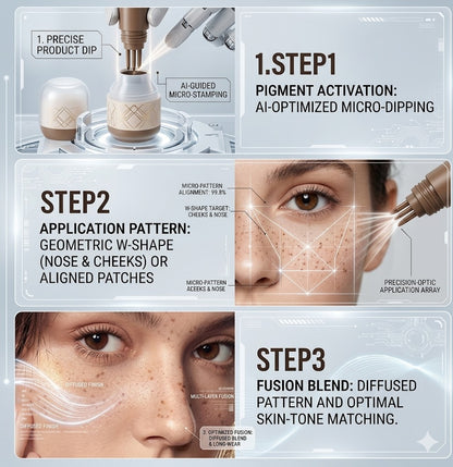 Natural Faux Freckle Stamp Pen | 5-Dot Precision Tip for an Instant Sunkissed Look | Waterproof & Long-Lasting