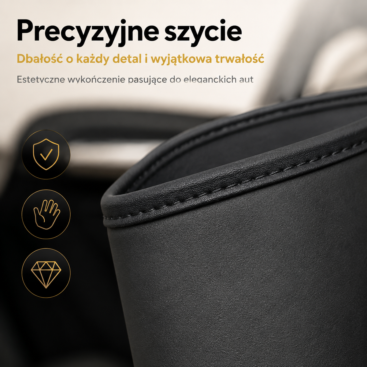 LEFUN® 🥤Prawdziwa skóra Samochodowy uchwyt na kubek akcesorium; wielofunkcyjny organizer na butelkę z wodą🔥uniwersalny schowek do wnętrza samochodu
