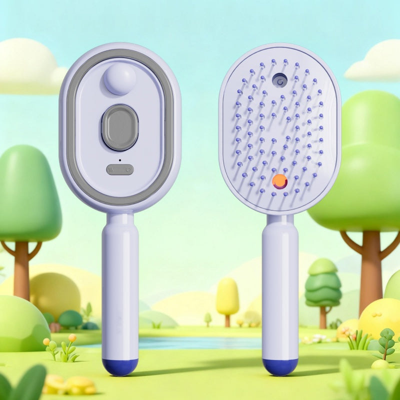 𝐃𝐞𝒗𝒂𝒓𝐞𝐨𝐧® 🍇 Cepillo Eléctrico 3 en 1 con Cojín de Aire,🥳 Masaje, Spray de Niebla, Función de Vapor Autolimpiante y para Aceites Esenciales, Cepillo Recargable para Masaje Capilar