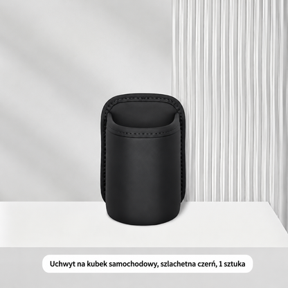 LEFUN® 🥤Prawdziwa skóra Samochodowy uchwyt na kubek akcesorium; wielofunkcyjny organizer na butelkę z wodą🔥uniwersalny schowek do wnętrza samochodu