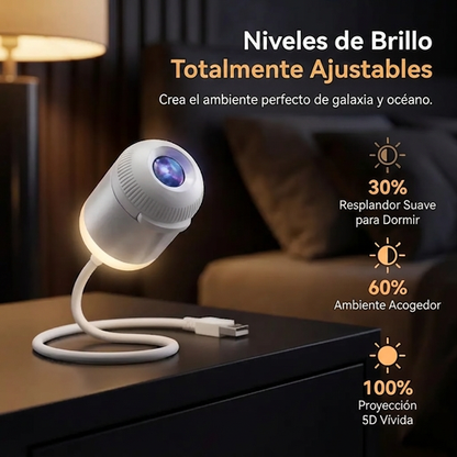 PKNEW® 🍏 Proyector de luz nocturna holográfico dinámico inteligente 5D de próxima generación🍏